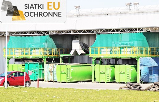 Siatka zabezpieczająca do utrzymania porządku na wysypiskach makulatury SiatkiOchronne.eu - Siatka zabezpieczająca do utrzymania porządku na wysypiskach makulatury