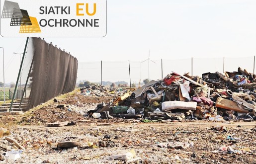 Siatka ochronna przeciwwywiewowa na odpady SiatkiOchronne.eu - Siatka ochronna przeciwwywiewowa na odpady