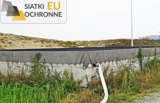 Lekka siatka blokująca dostęp na obszar przemysłowy SiatkiOchronne.eu - Lekka siatka blokująca dostęp na obszar przemysłowy