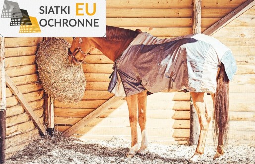   SiatkiOchronne.eu - Worek Płaski z oczkami 4,5x4,5cm - grubość sznurka 4mm dla Twojego rumaka 