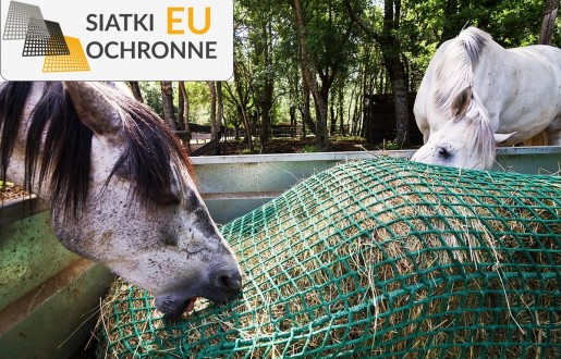   SiatkiOchronne.eu - Siatkowy worek na siano o komórkach 4,5x4,5cm i grubości 3mm 