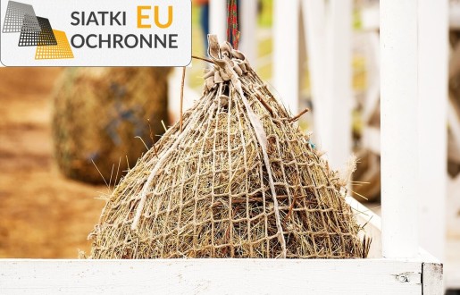   SiatkiOchronne.eu - Worek do paszy dla koni - Płaski, z oczkami 8x8cm, o grubości 5mm 