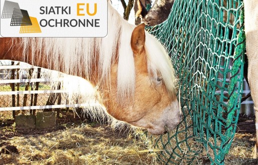   SiatkiOchronne.eu - Siatkowy worek na siano o wymiarach oczka 8x8cm i grubości 6mm 