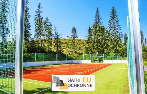 Bezpieczny kort tenisowy - siatka PP SiatkiOchronne.eu - Bezpieczny kort tenisowy - siatka PP