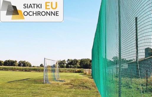 Sznurkowa siatka zabezpieczająca na boisko piłkarskie SiatkiOchronne.eu - Sznurkowa siatka zabezpieczająca na boisko piłkarskie