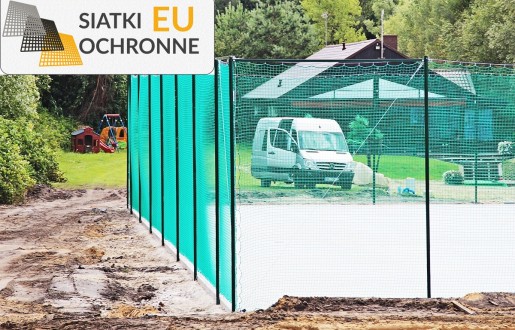 Siatkowe ogrodzenie do boiska o wysokości 6m ze słupami, o wielkości oczek 4,5x4,5cm i grubości nici 4mm SiatkiOchronne.eu - Siatkowe ogrodzenie do boiska o wysokości 6m ze słupami, o wielkości oczek 4,5x4,5cm i grubości nici 4mm