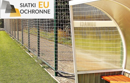 Siatkowe ogrodzenie boiskowe o wysokości 6m, ze słupami i siatką o oczkach 10x10cm oraz grubości 5mm SiatkiOchronne.eu - Siatkowe ogrodzenie boiskowe o wysokości 6m, ze słupami i siatką o oczkach 10x10cm oraz grubości 5mm