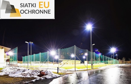 Siatkowe ogrodzenie do boiska o wysokości 6m ze słupami, o wielkości oczek 4,5x4,5cm i grubości nici 4mm SiatkiOchronne.eu - Siatkowe ogrodzenie do boiska o wysokości 6m ze słupami, o wielkości oczek 4,5x4,5cm i grubości nici 4mm