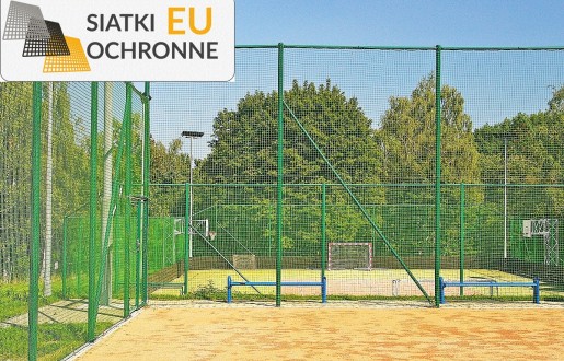 Ogrodzeniowe Siatki Sznurkowe 5m z Słupami, Oczka 4,5x4,5cm, Grubość 4mm SiatkiOchronne.eu - Ogrodzeniowe Siatki Sznurkowe 5m z Słupami, Oczka 4,5x4,5cm, Grubość 4mm