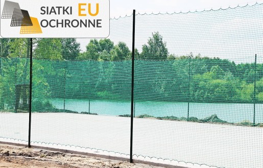 Siatkowe ogrodzenie boiskowe, 5m wysokości z słupami, oczka 10x10cm, grubość 4mm SiatkiOchronne.eu - Siatkowe ogrodzenie boiskowe, 5m wysokości z słupami, oczka 10x10cm, grubość 4mm