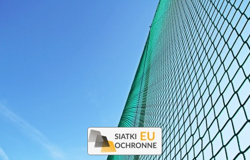   SiatkiOchronne.eu - Piłkochwyt 6m - Sportowy piłkochwyt o wysokości 6m ze słupami, węzły 10x10cm, grubość 5mm 