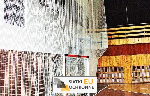 Siatka na kotarę do podziału przestrzeni w hali sportowej SiatkiOchronne.eu - Siatka na kotarę do podziału przestrzeni w hali sportowej