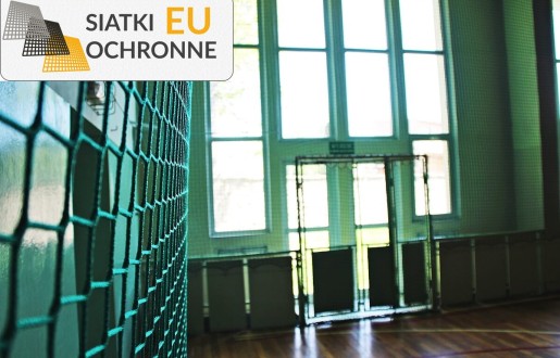 Sznurkowa siatka do zabezpieczenia sufitu w hali sportowej SiatkiOchronne.eu - Sznurkowa siatka do zabezpieczenia sufitu w hali sportowej