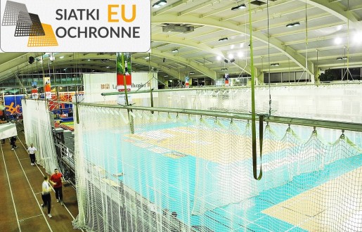 Siatki zapewniające bezpieczeństwo poprzez prewencję upadków przedmiotów z sufitu w hali sportowej SiatkiOchronne.eu - Siatki zapewniające bezpieczeństwo poprzez prewencję upadków przedmiotów z sufitu w hali sportowej