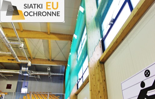 Siatka sznurkowa do zabezpieczenia sportowego sufitu SiatkiOchronne.eu - Siatka sznurkowa do zabezpieczenia sportowego sufitu