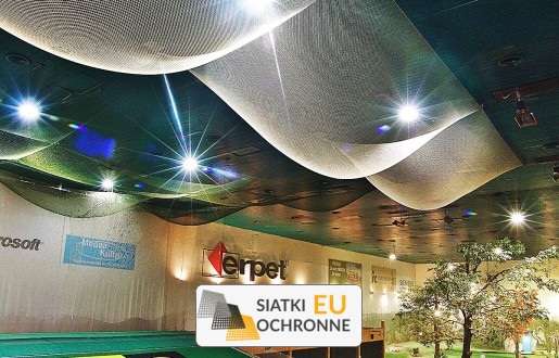   SiatkiOchronne.eu - Wytrzymała siatka sznurkowa do montażu w sufitach hal sportowych 