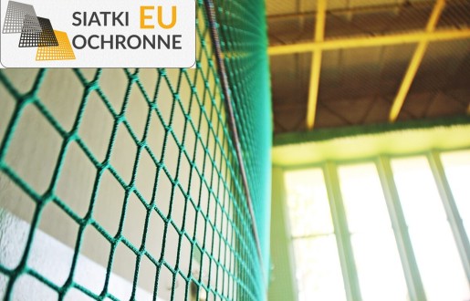   SiatkiOchronne.eu - Osłona wykonana z sznurkowej siatki idealna dla hal sportowych 
