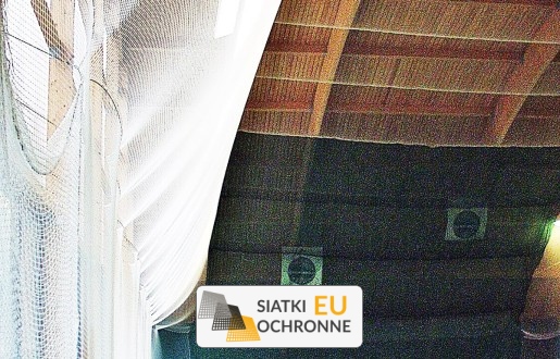   SiatkiOchronne.eu - Zabezpieczenie na hale sportowe z siatki   Osłona z siatki w hali sportowej 