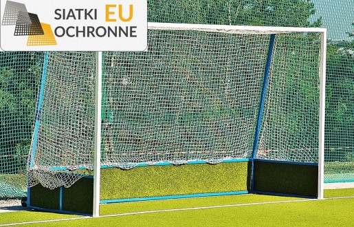 Sznurkowa siatka na bramkę z oczkami o wymiarach 8x8cm i grubości 6mm SiatkiOchronne.eu - Sznurkowa siatka na bramkę z oczkami o wymiarach 8x8cm i grubości 6mm