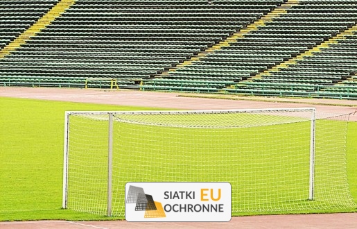 Siatka bramkarska na wymiar bramki Siatki na sportowe bramki Oczko siatki 8x8cm Grubość siatki 6mm SiatkiOchronne.eu - Siatka bramkarska na wymiar bramki Siatki na sportowe bramki Oczko siatki 8x8cm Grubość siatki 6mm