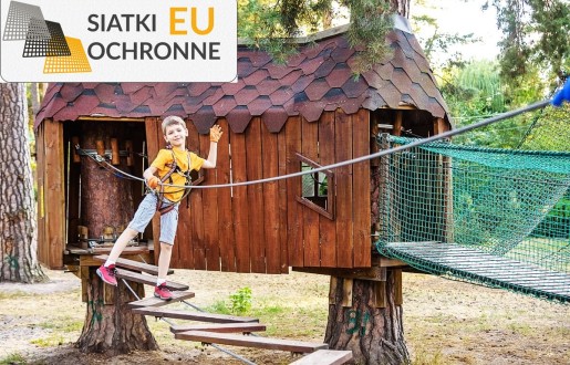 Siatka zabezpieczająca o wysokiej wytrzymałości dla parków linowych SiatkiOchronne.eu - Siatka zabezpieczająca o wysokiej wytrzymałości dla parków linowych