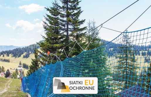   SiatkiOchronne.eu - Siatka na stok narciarski 4,5x4,5 3mm PP 