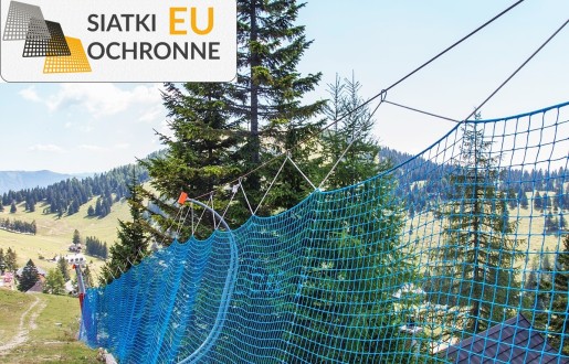   SiatkiOchronne.eu - Siatka z polipropylenu o wymiarach 4,5x4,5m i grubości 5mm, idealna dla miłośników narciarstwa 